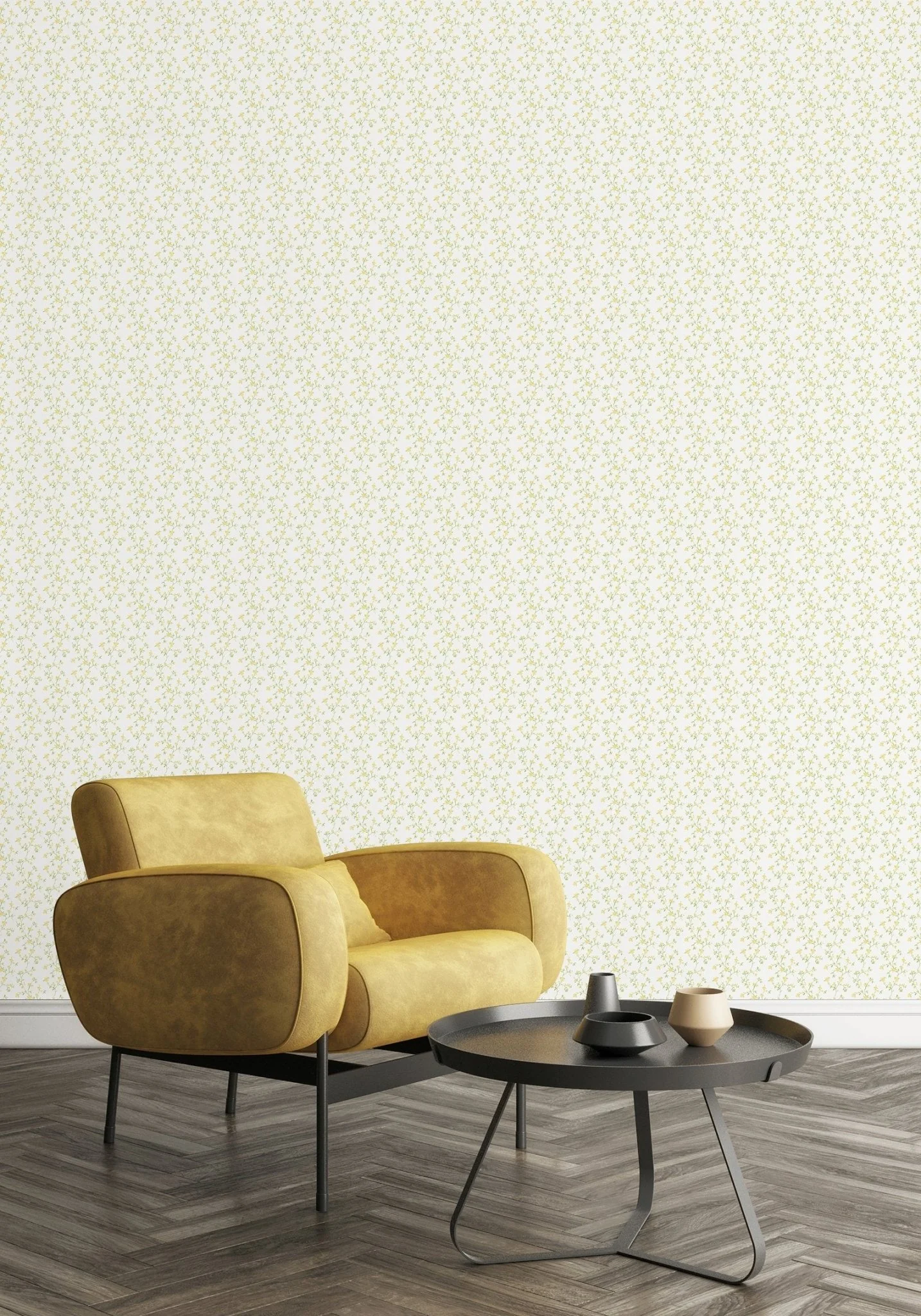 Galerie G68702 Blossom Branch Yellow Wallpaper - Image 2