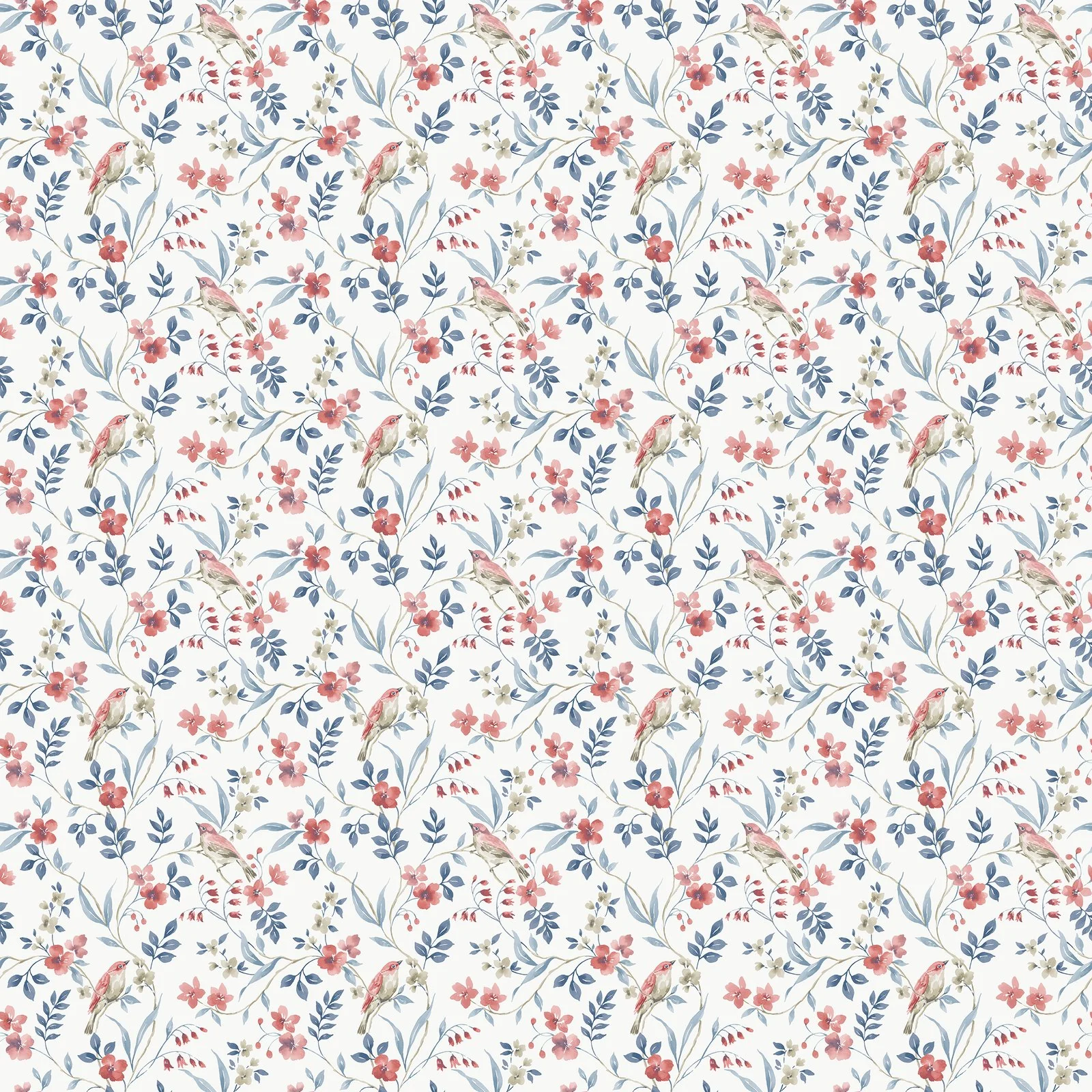 Galerie G68715 Garden Bird Blue Wallpaper