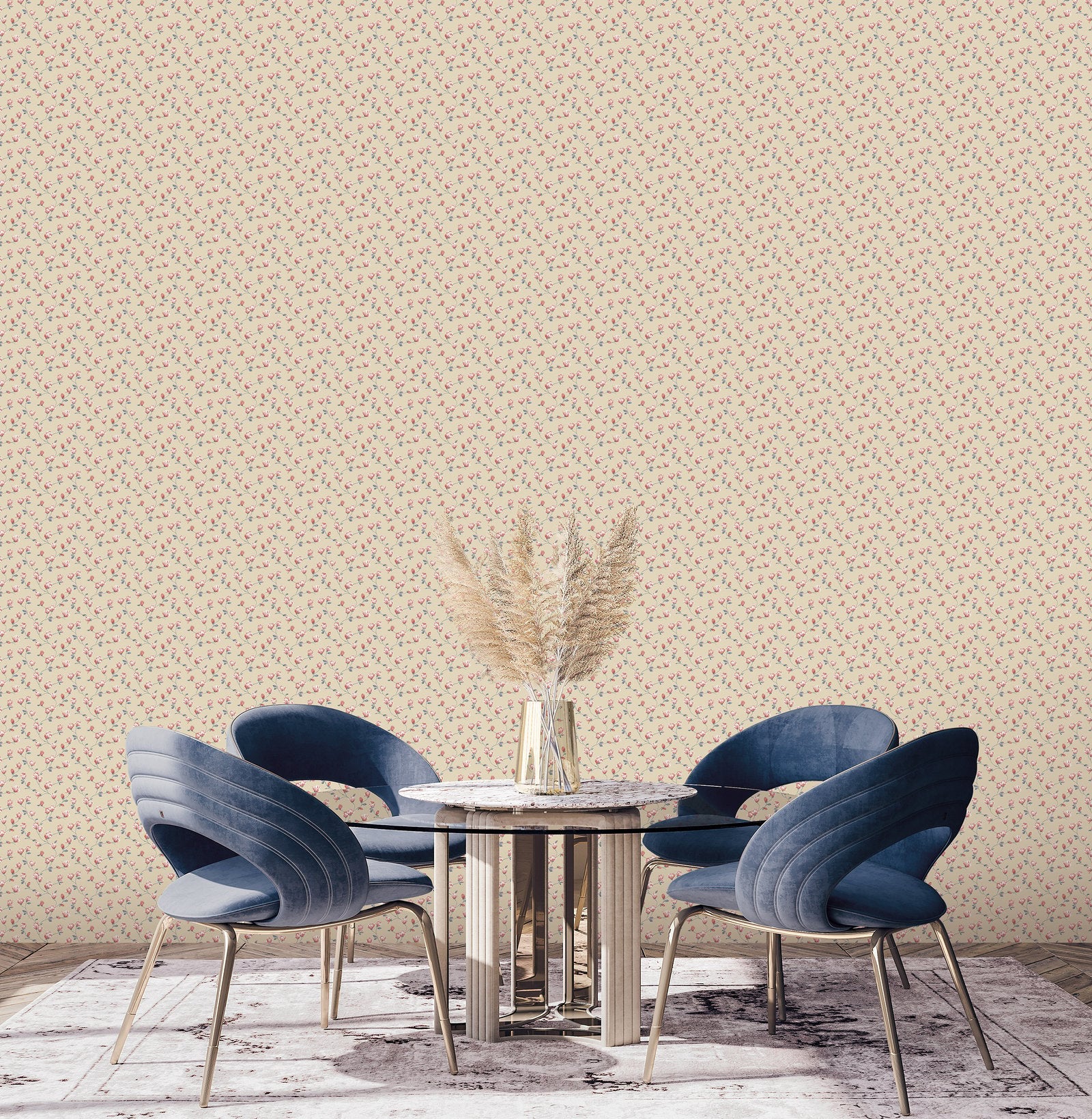 Galerie G68724 Mini Magnolia Beige Wallpaper - Image 2