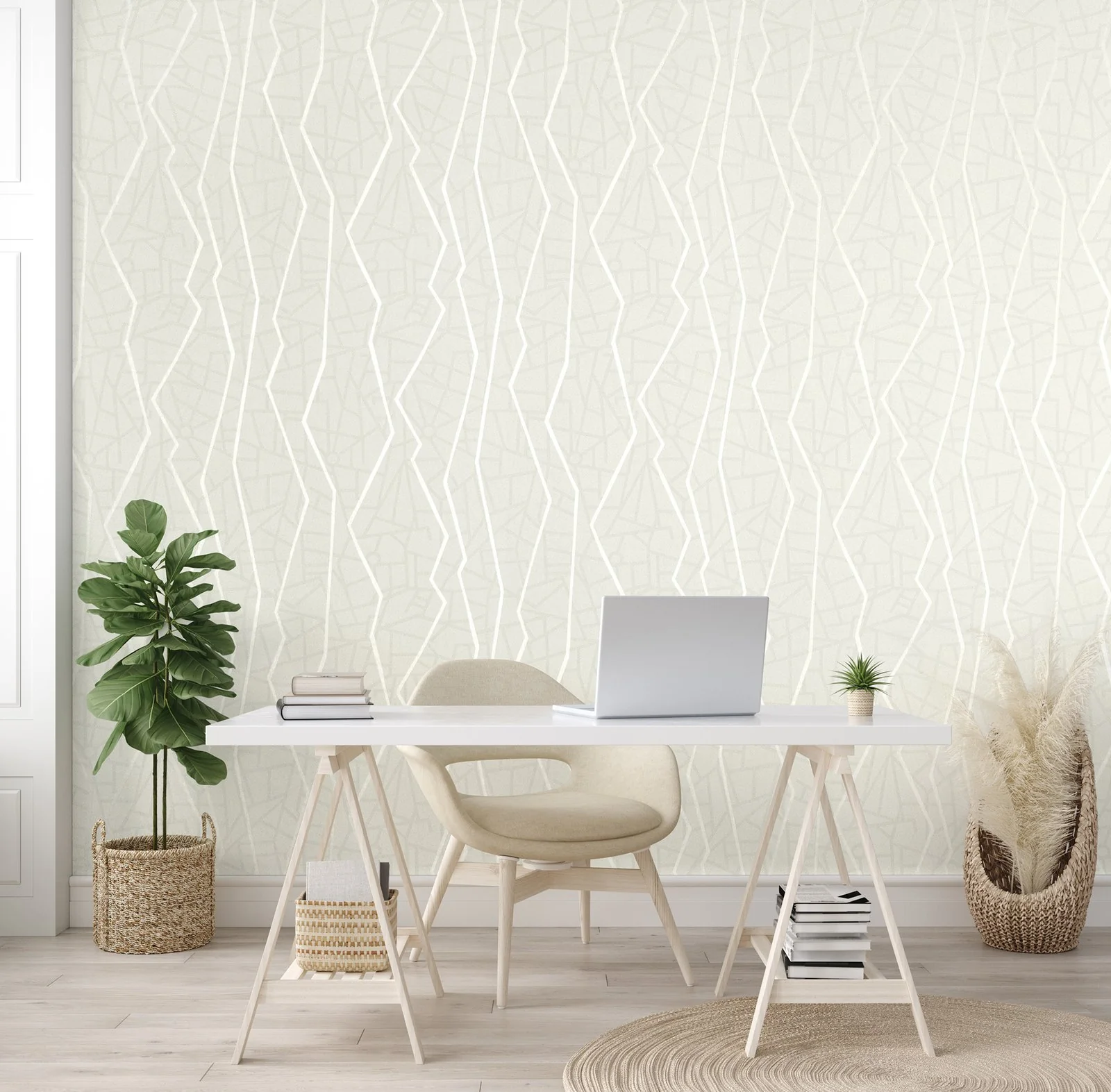 Galerie GH64640-23 Connection Ivory White White Wallpaper - Image 2