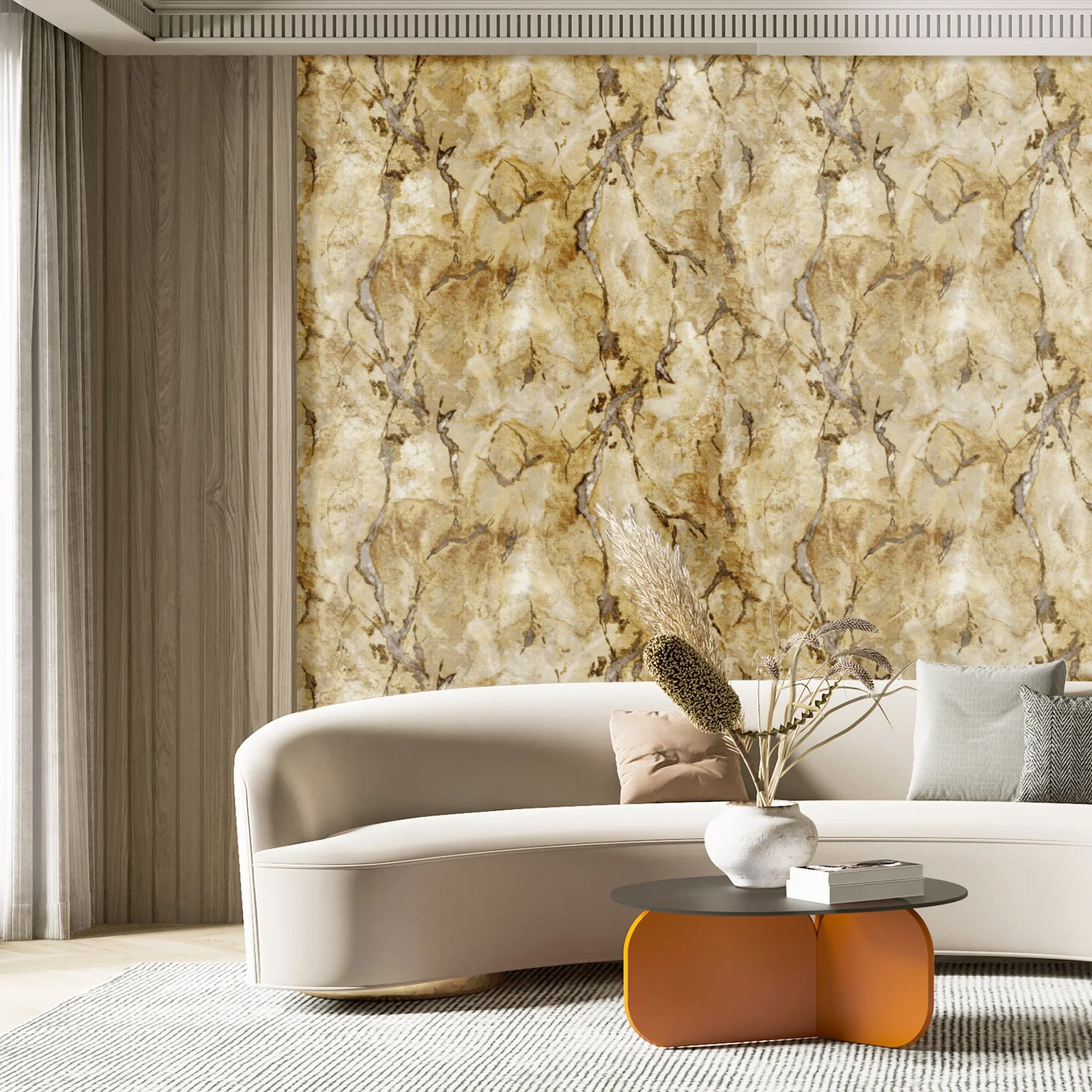 Galerie IT49354 Marmo Gold Wallpaper - Image 2