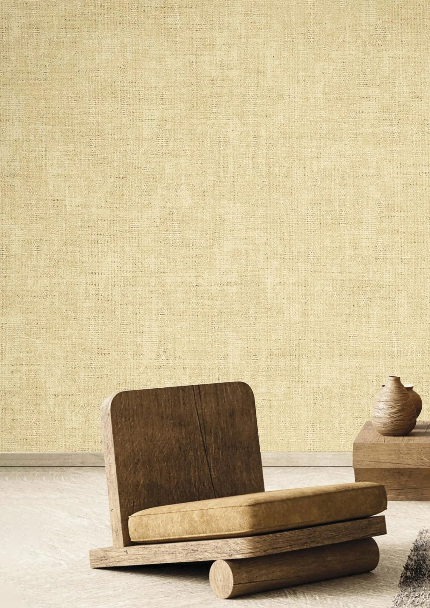 Galerie SY27583 Plain Texture Beige Wallpaper - Image 2