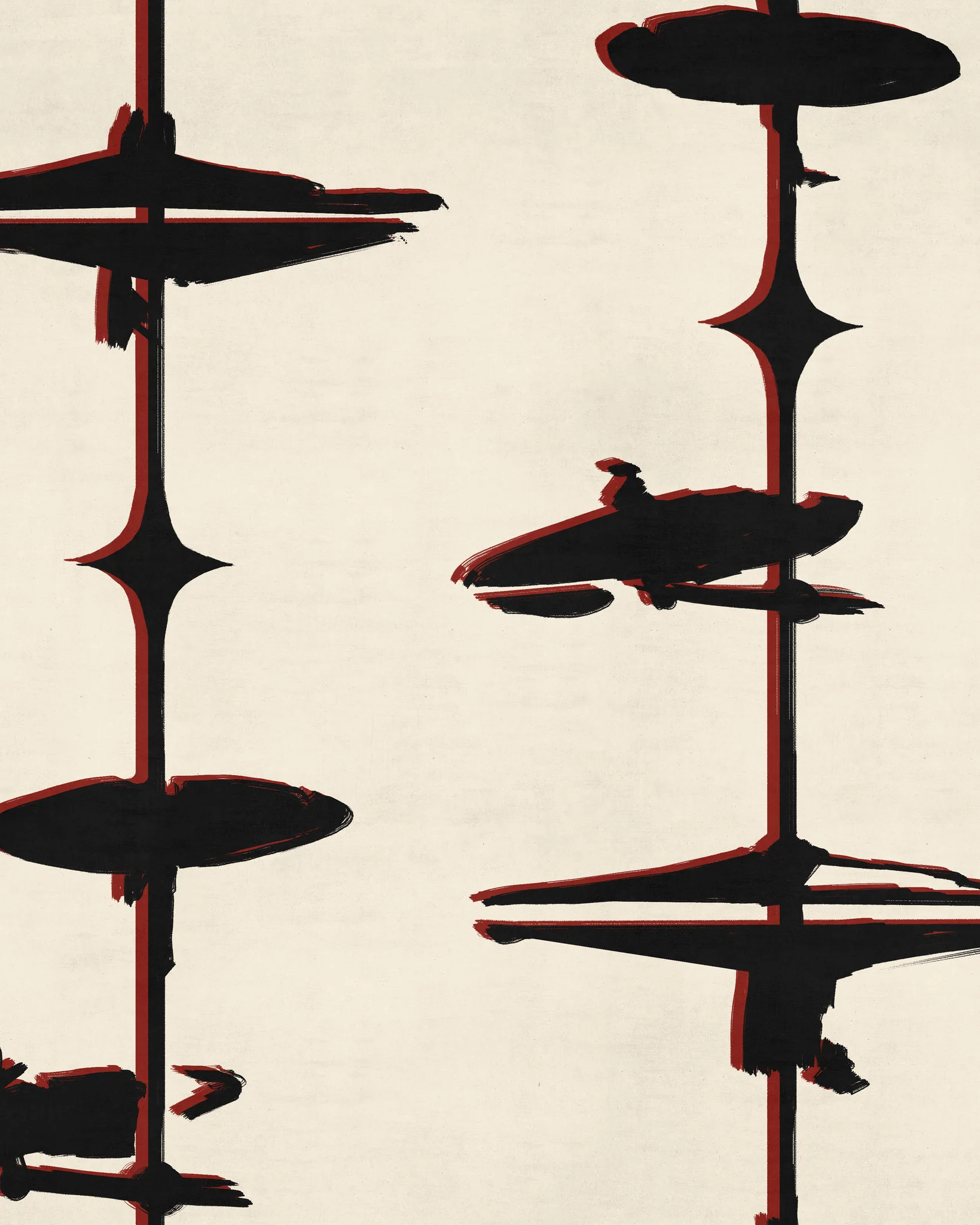 MindtheGap HI HATS Black WP30249 Wallpaper