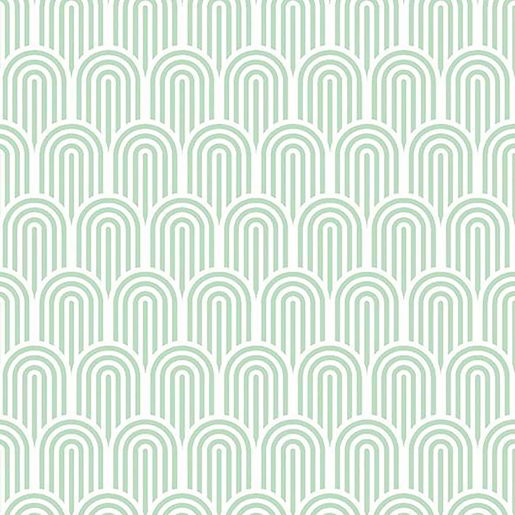 Hoopla Walls HWA1070PU Retro Arch Mint Green Peel and Stick Wallpaper - Image 2