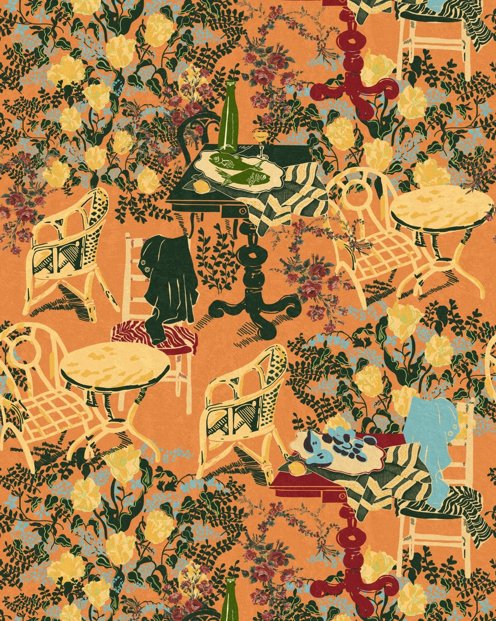 MindtheGap LA BRASSERIA Salmon WP20843 Wallpaper - Image 8
