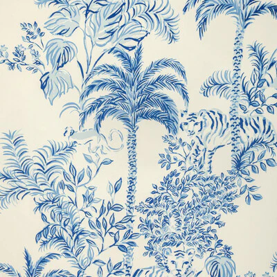 LEE JOFA P2025118.51.0 TIGER QUEEN WP INDIGO Fabric