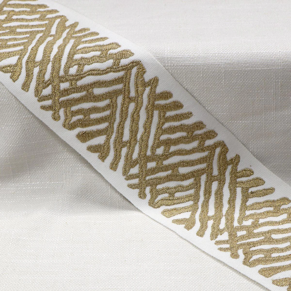 Mag Fabrics 11459 TRELLI EMB TAPE NUGGET Fabric - Image 2