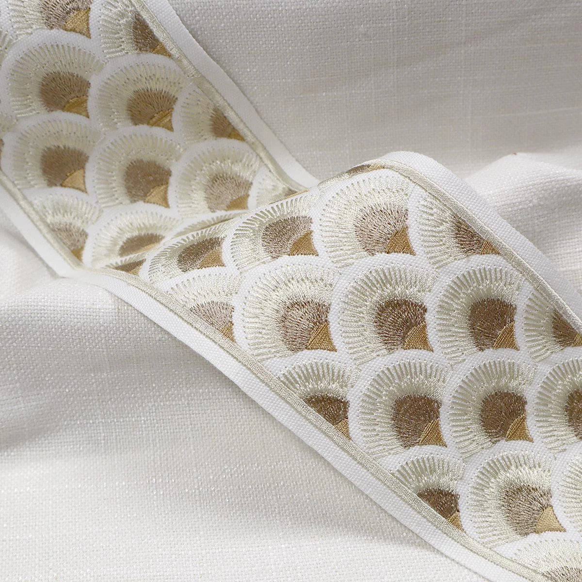 Mag Fabrics 11467 FANNY EMB TAPE QUARTZ Fabric - Image 3