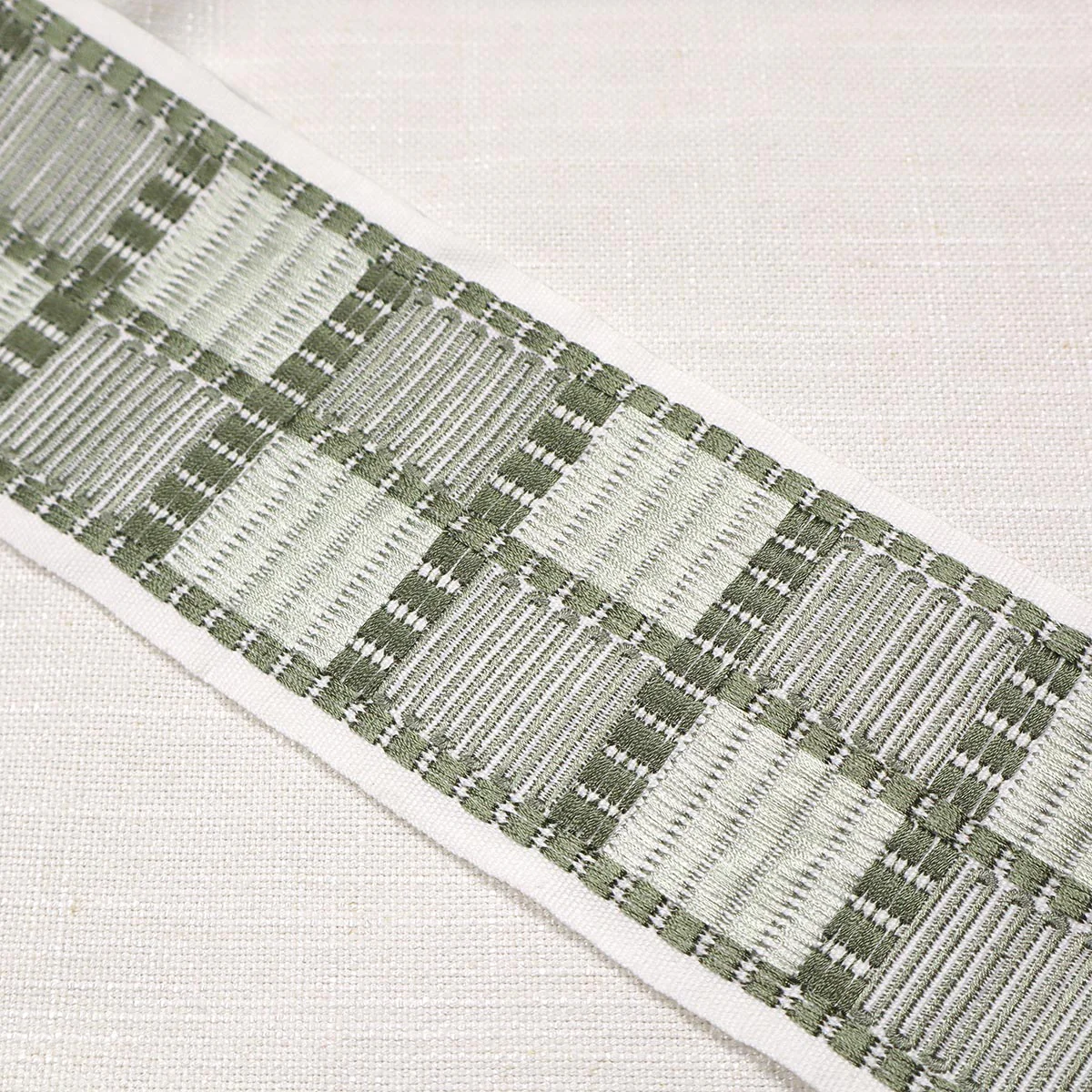 Mag Fabrics 11470 FENCI EMB TAPE THYME Fabric - Image 4