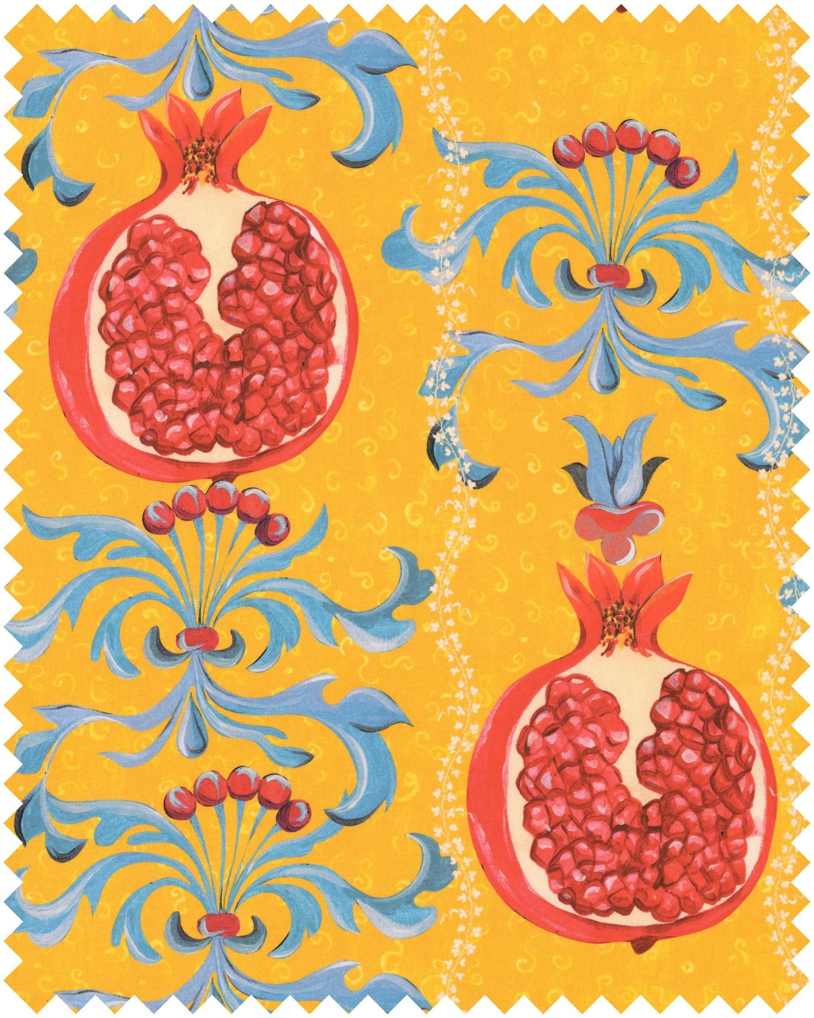 MindtheGap MELAGRANATA Limone FB00125 Fabric - Image 5