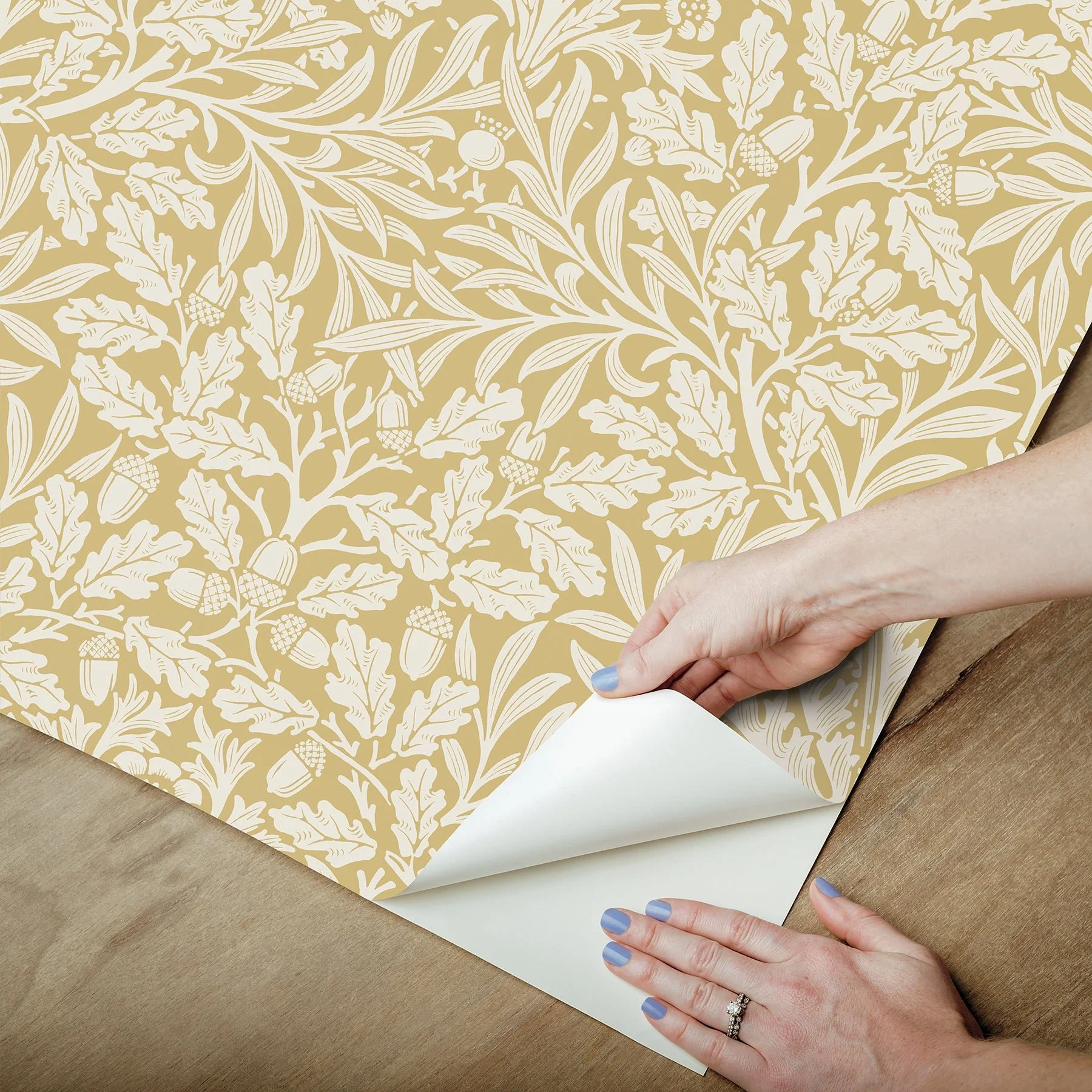 Morris & Co. MCS6588 Acorn Cowslip Peel and Stick Wallpaper - Image 3