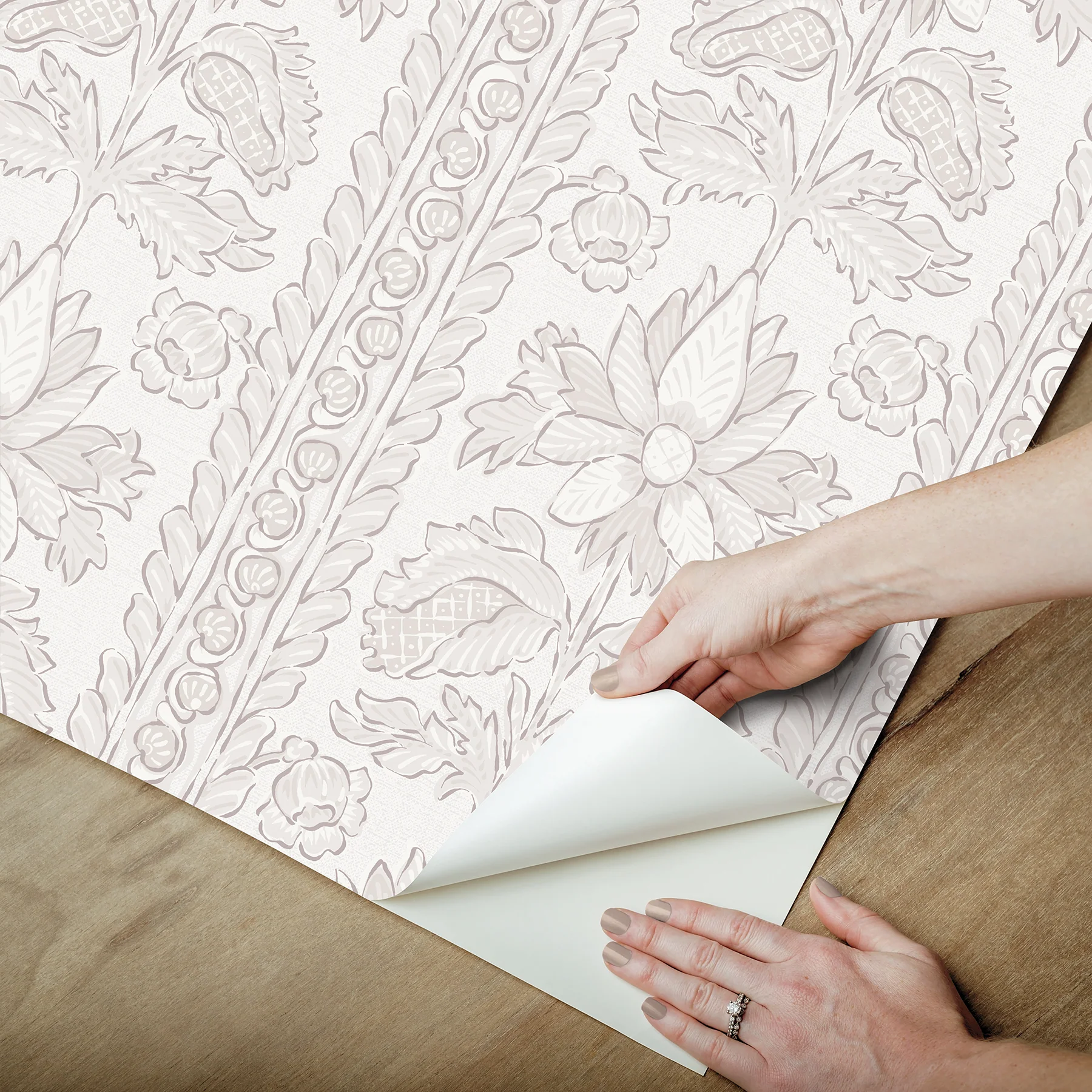 Nabela Noor Home NNS6516 Zareen Cashmere Peel and Stick Wallpaper - Image 3
