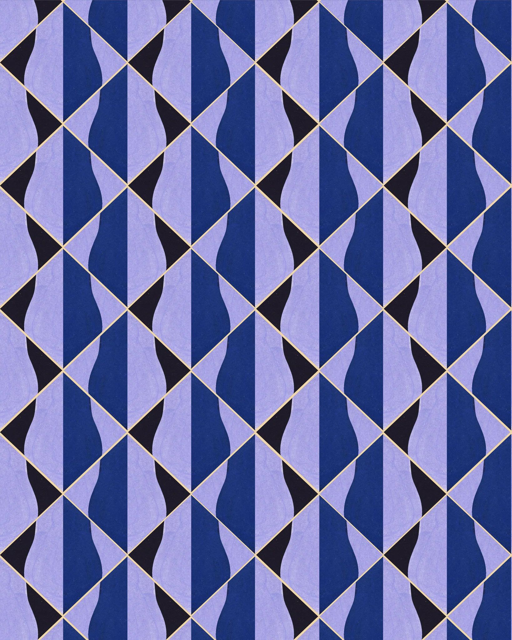 MindtheGap ONDE Blu WP30202 Wallpaper - Image 2