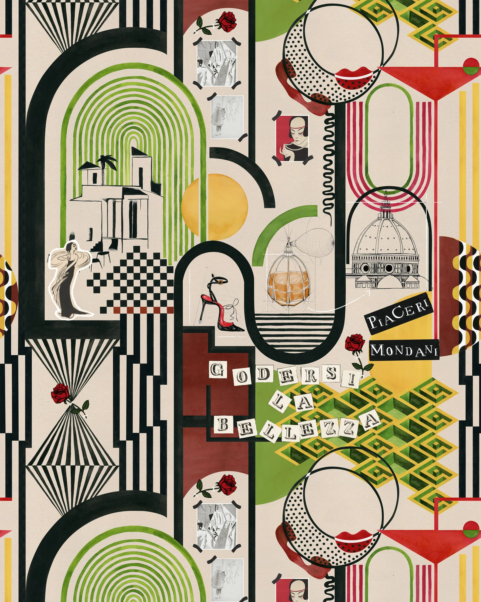 MindtheGap PIACERI MONDANI  WP20854 Wallpaper - Image 6