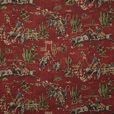 Pindler COWBOYS BRICK P6629 Fabric