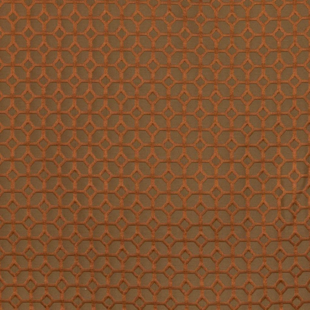 RM Coco Coffered Rust 1292332 Fabric