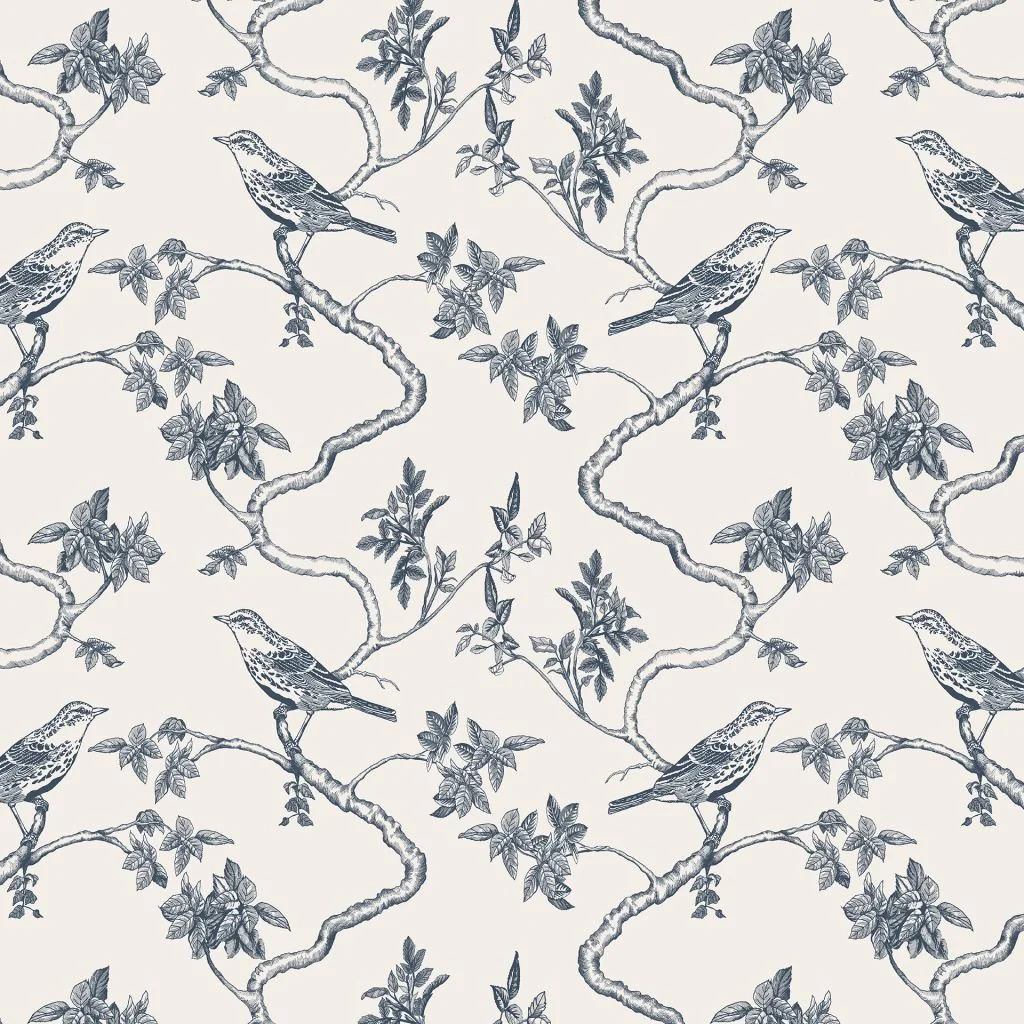 RM Coco ColorWorks DL182 Indigo CWDL182369 Fabric