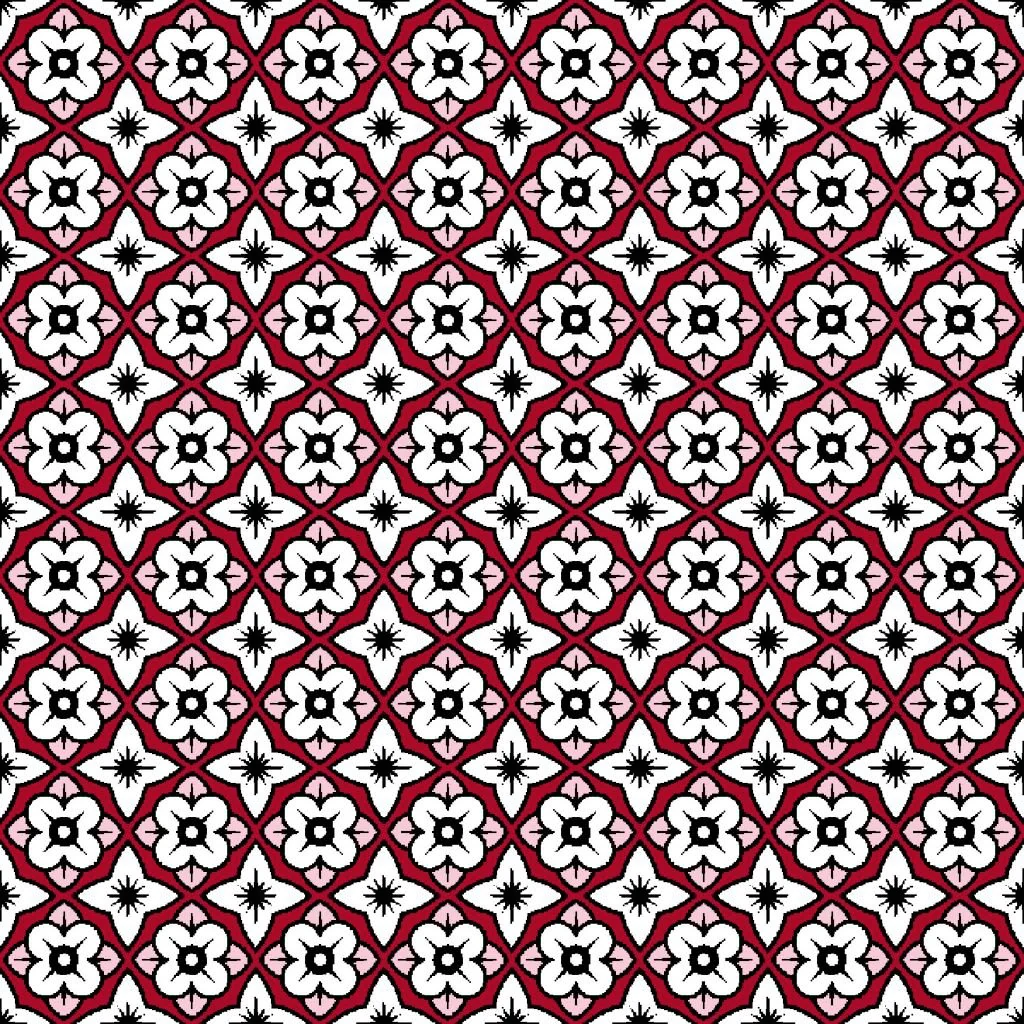RM Coco Cool Cat Trellis Red Hot - repeat wrong on samples CW1464 Fabric