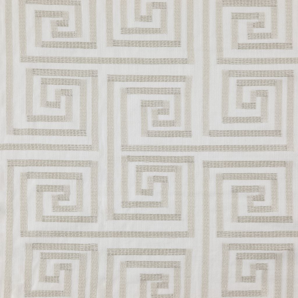 RM Coco Corfu Fret Sandstone 135559 Fabric