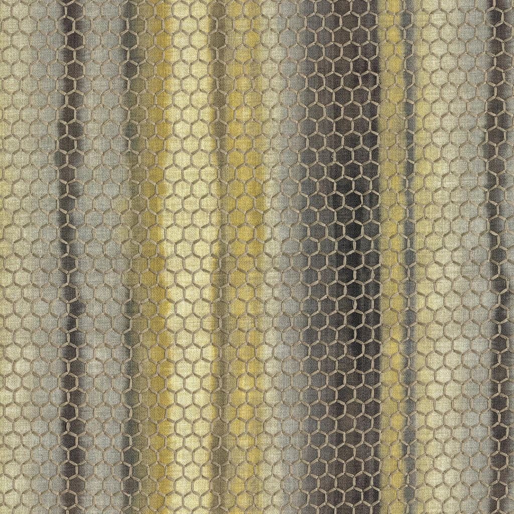 RM Coco Hive Stripe Burnished Gold PR01241 Fabric