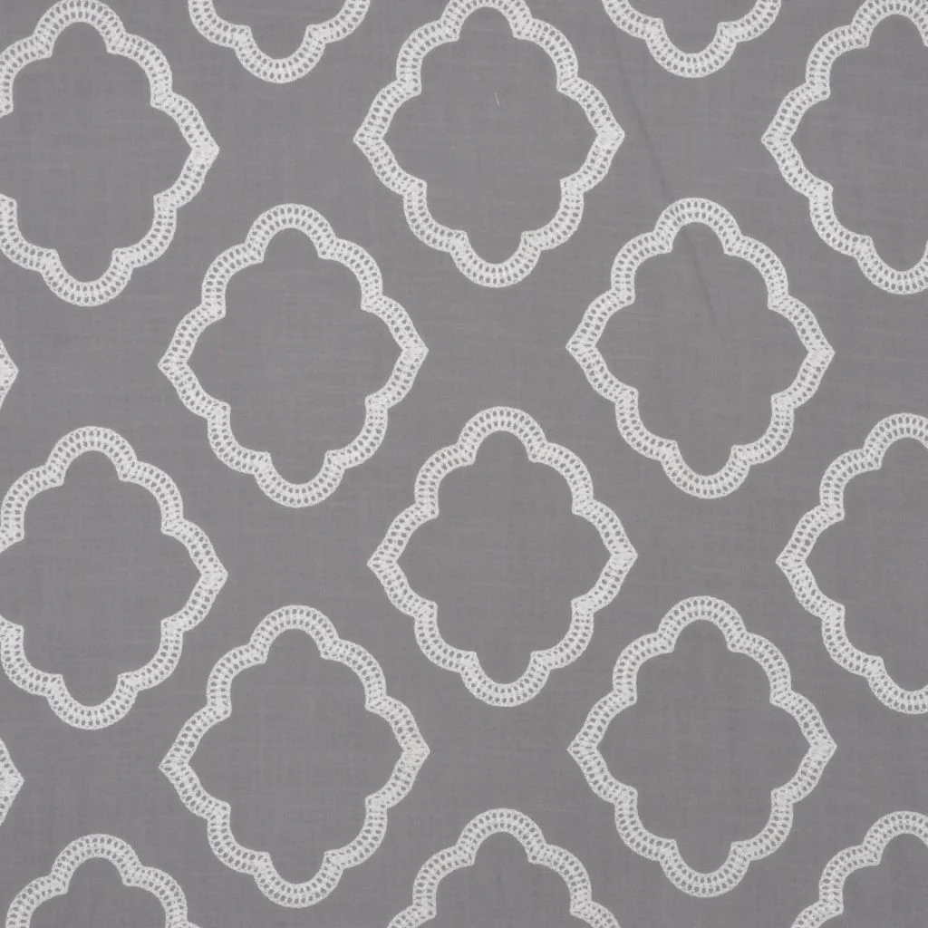 RM Coco McKinley Grey/White 1250163 Fabric