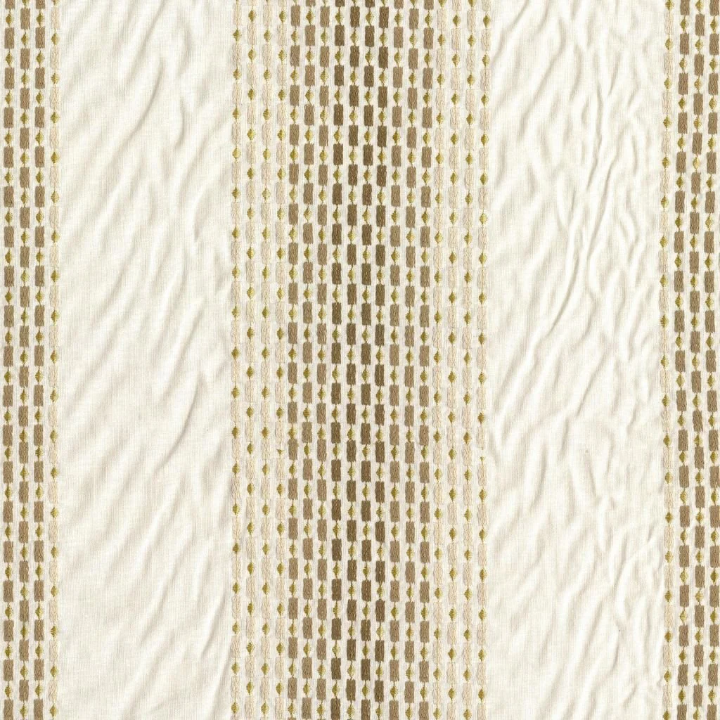 RM Coco Spangle Stripe Burnished Gold PR0171811 Fabric