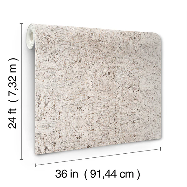 Ronald Redding GRL88203 Caldera Cork Silver Birch Wallpaper - Image 2