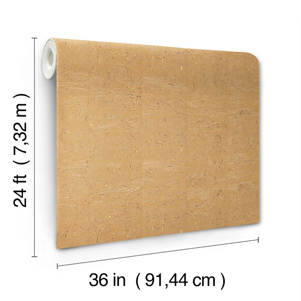 Ronald Redding GRL88374 Caldera Cork Antique Gold Wallpaper - Image 3