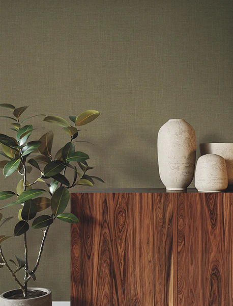 Ronald Redding GRL88384 Jute Weave Moss Wallpaper - Image 4