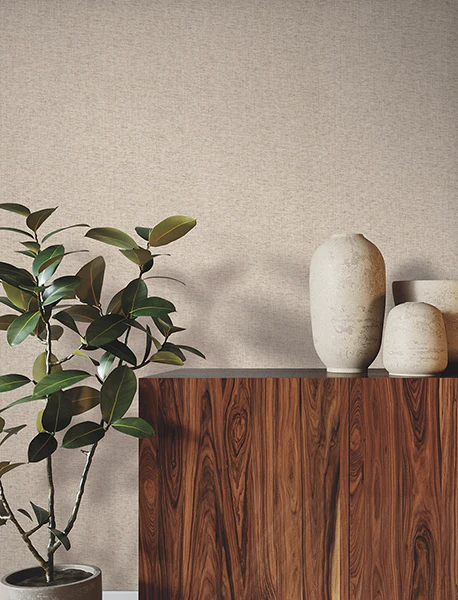 Ronald Redding GRL88398 Check Paperweave Toasted Walnut Wallpaper - Image 4