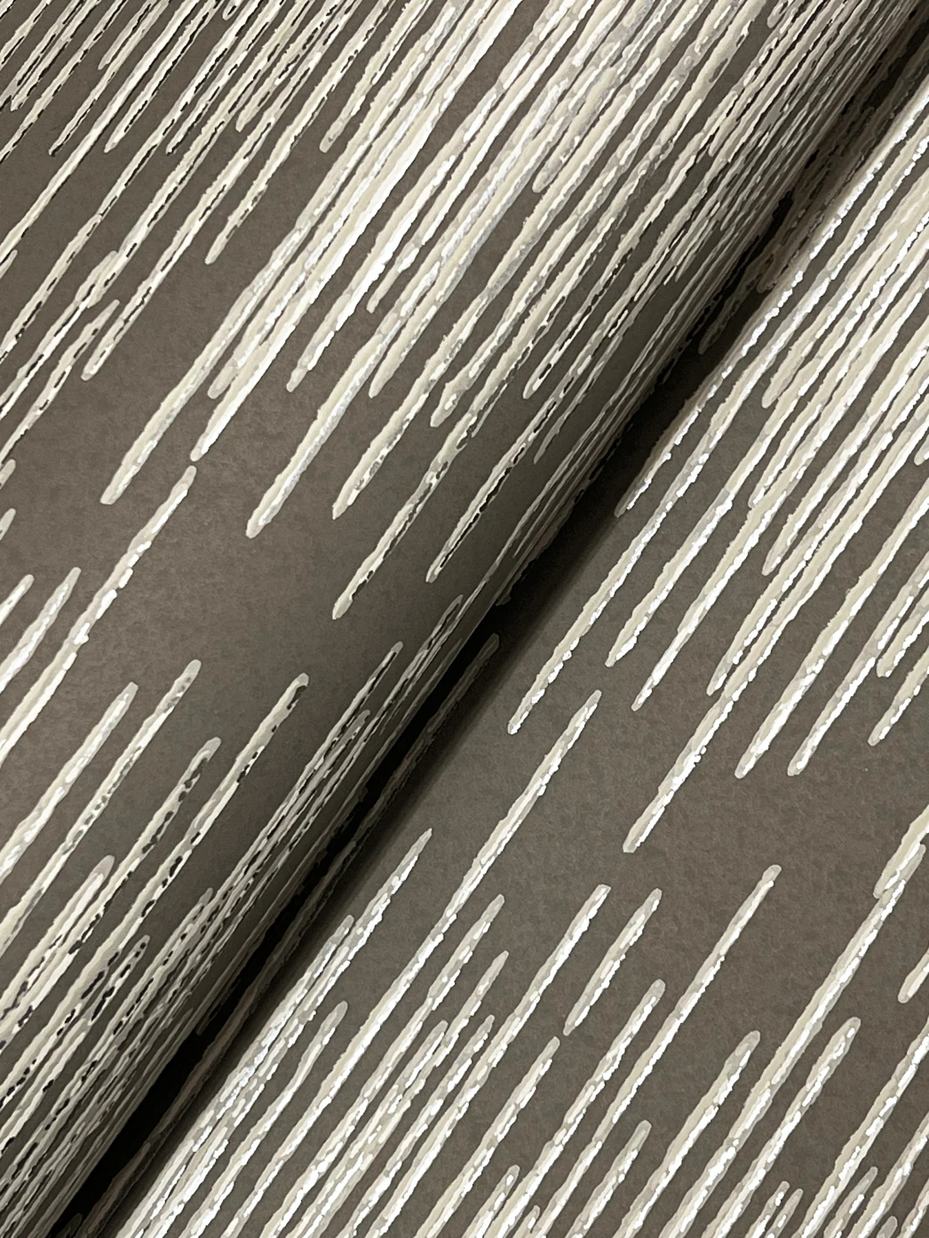 Ronald Redding VR1505 Operetta Stone Metallic Columns Wallpaper - Image 2