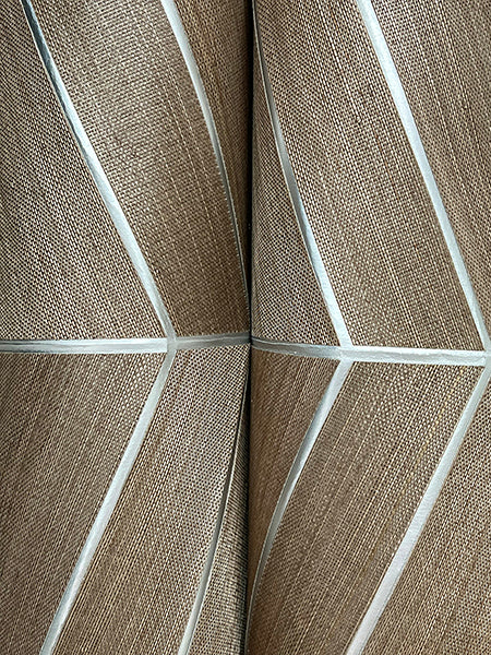 Ronald Redding YGL7024 Chevron Abaca Cinnamon Wallpaper - Image 2