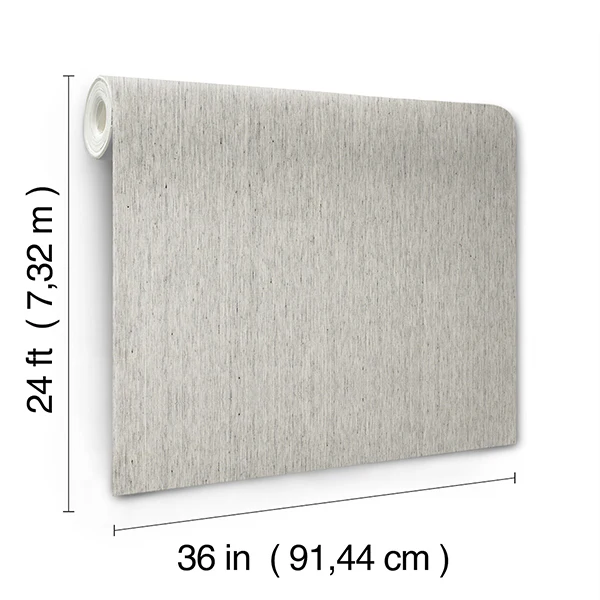 Ronald Redding YGL7037 Variegated Linen Fog Wallpaper - Image 3