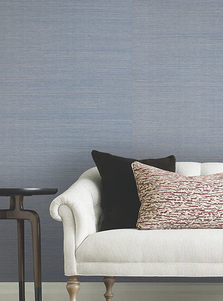 Ronald Redding YGL7055 Maguey Sisal Dusty Sky Wallpaper - Image 4