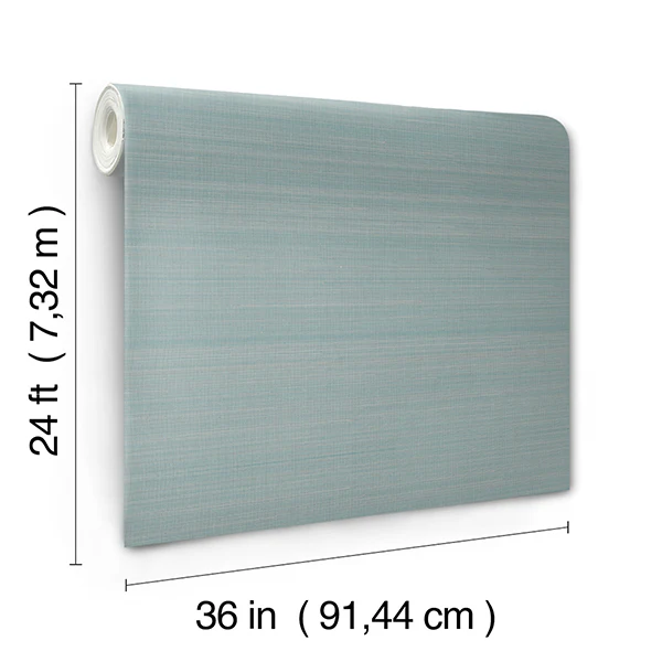 Ronald Redding YGL7061 Fine Abaca Ice Blue Wallpaper - Image 3