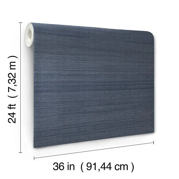 Ronald Redding YGL7064 Horizon Abaca Indigo Wallpaper - Image 3