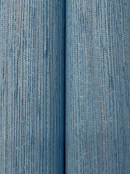 Ronald Redding YGL7066 Painted Hemp Tuscan Blue Wallpaper - Image 2