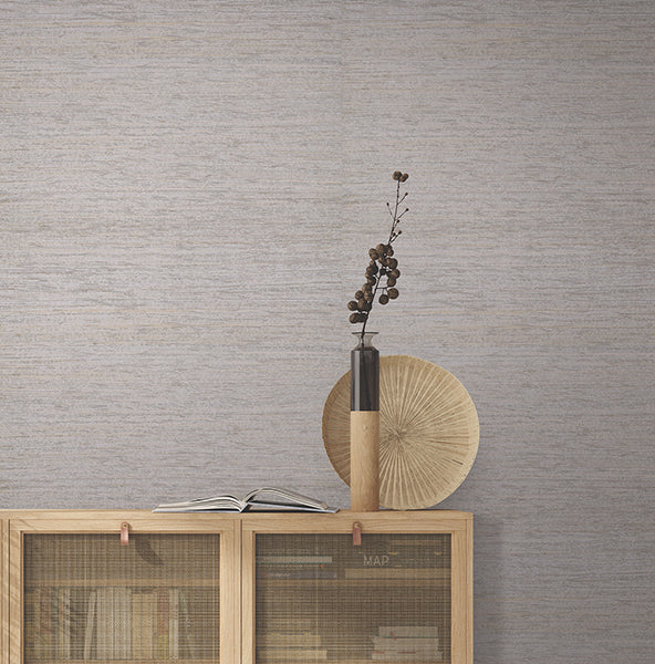 Ronald Redding YGL7081 Painted Hemp Lilac Wallpaper - Image 4