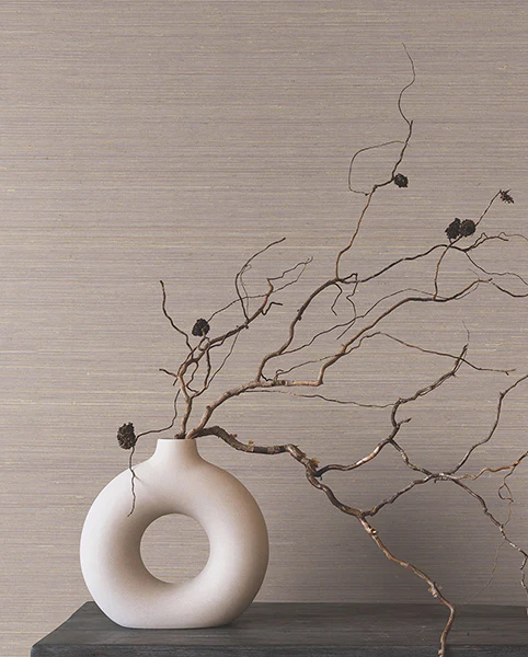 Ronald Redding YGL7083 Smooth Abaca Lilac Wallpaper - Image 4