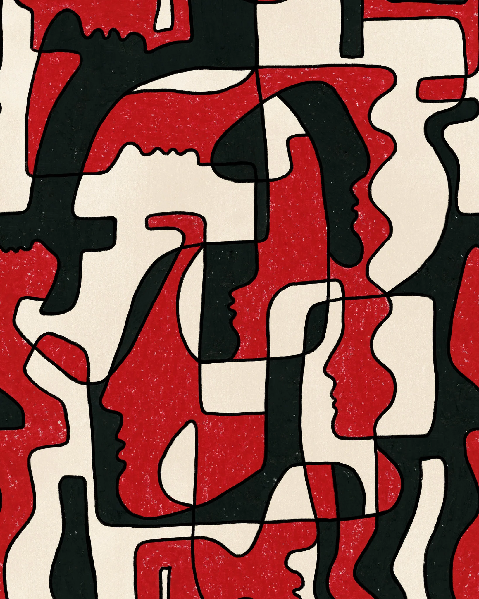 MindtheGap SAUDADE in Red WP20877 Wallpaper