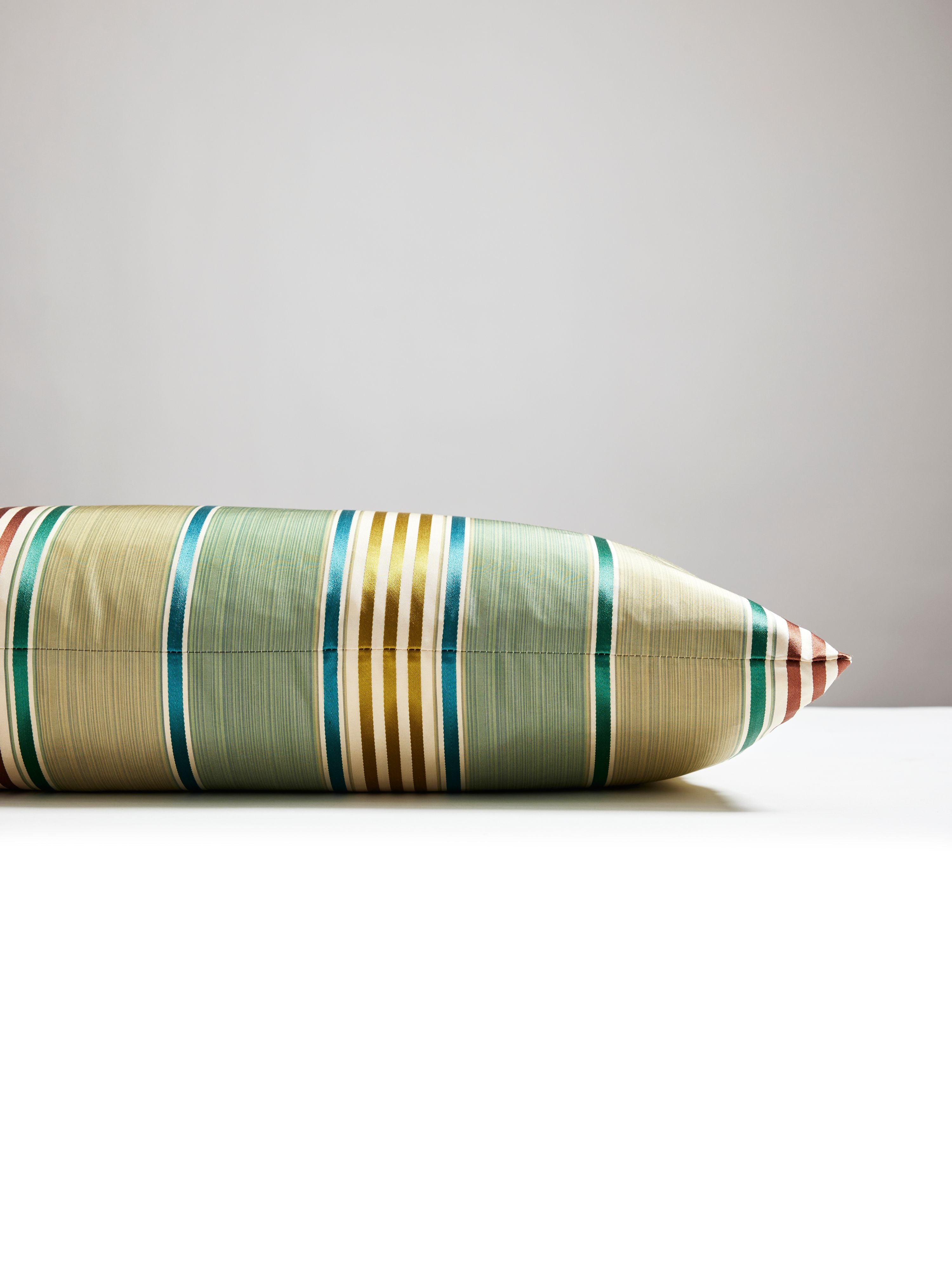 Scalamandre ND 0001LBDK6130 CHARLOTTE STRIPE LUMBAR PILLOW