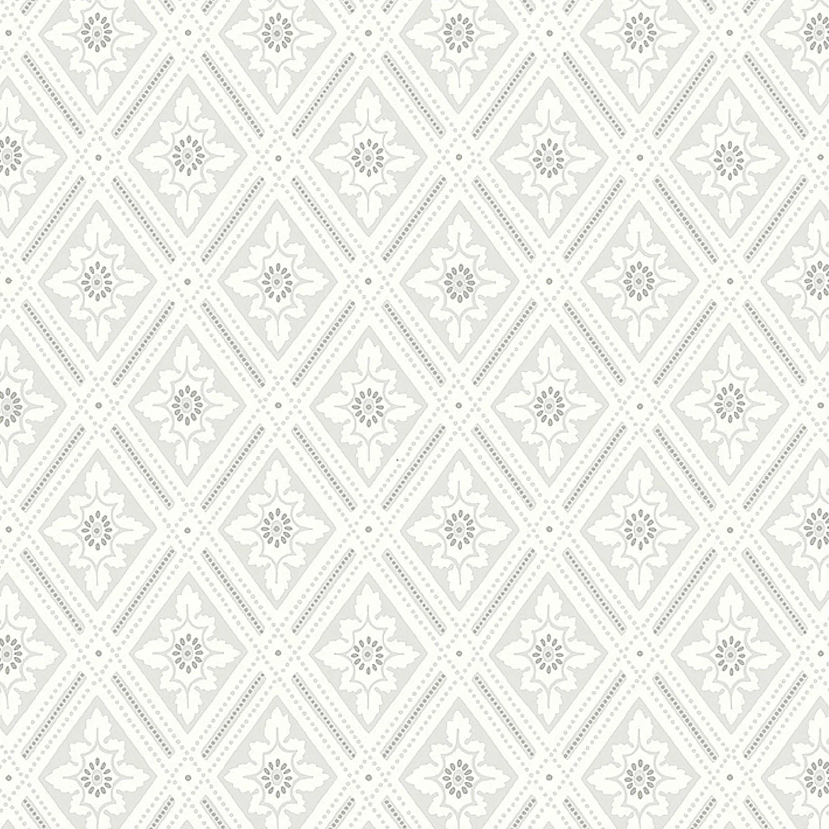 Schumacher 7659 Ester Grey Wallpaper - Image 4