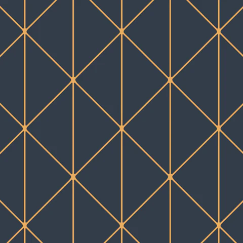 Schumacher 8804 Diamonds Navy And Gold Wallpaper