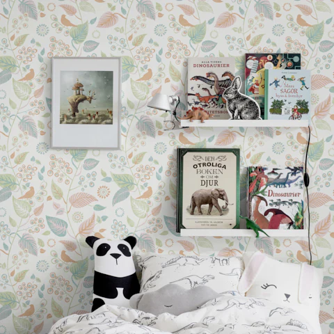 Schumacher 9330 Leaf Rhapsody Multi Wallpaper - Image 3