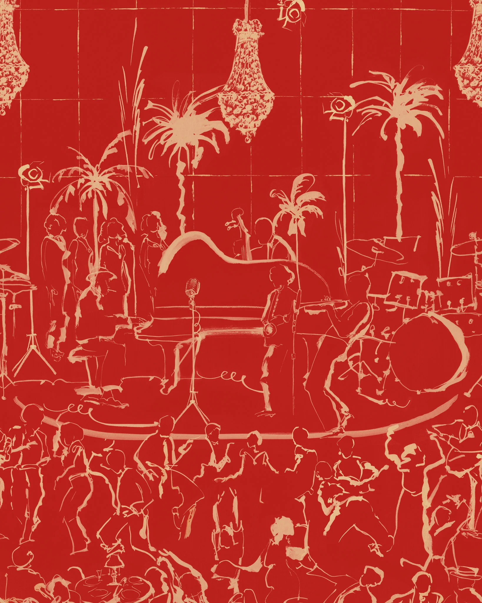 MindtheGap THE CLUB Poppy WP20885 Wallpaper - Image 2