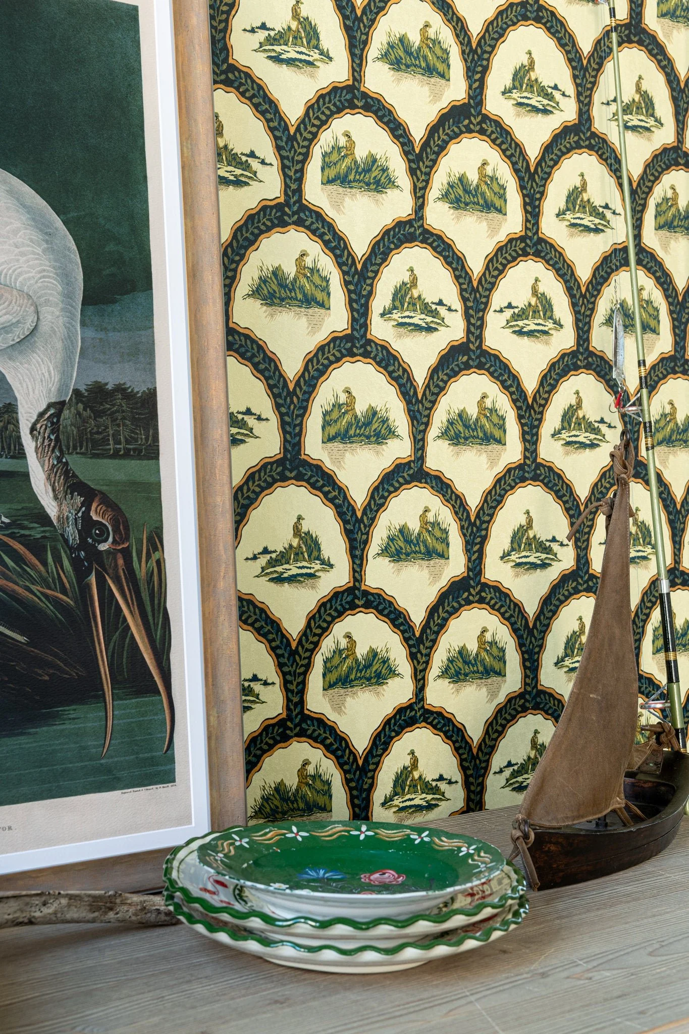 MindtheGap THE HUNTER Pale Green WP30159 Wallpaper - Image 10