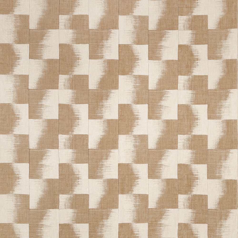 Thibaut RAFFIA SQUARES F924431 in Beige Fabric