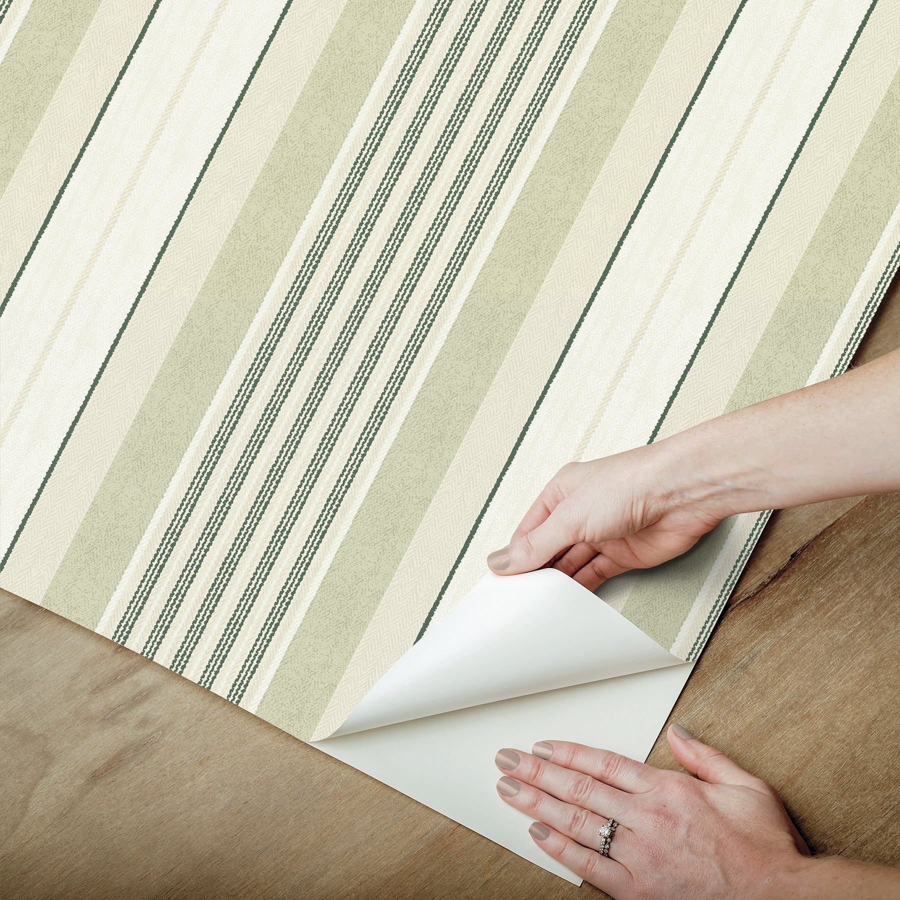 Waverly WVS6478 Escot Green Peel and Stick Wallpaper - Image 3