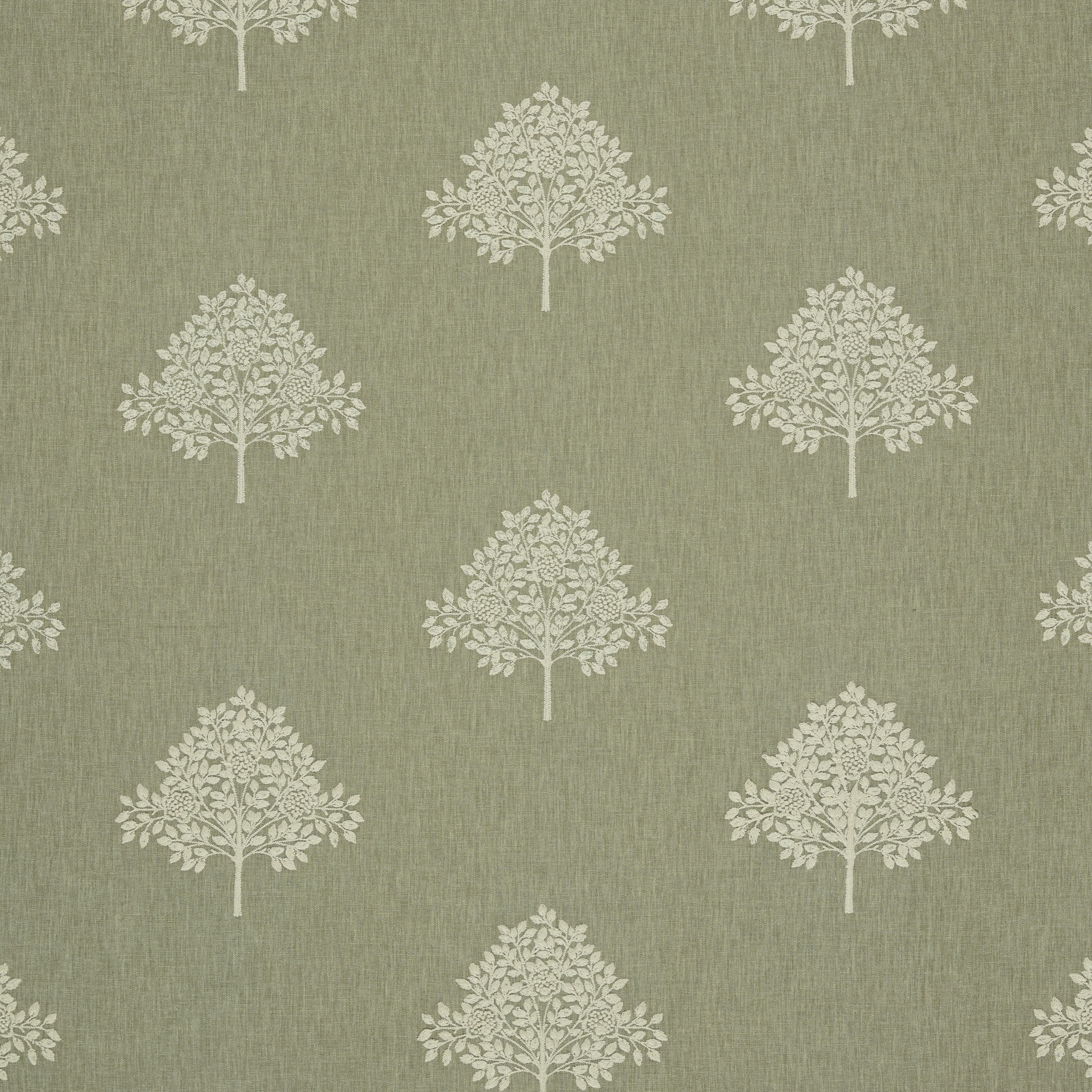 WMAH 7875-3 7875 MARIGOLD TREE EMBROIDERY 3 SAGE Fabric